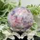 Pegmatite Unicorn Stone Mica Tourmaline Quartz Sphere Crystal Ball 234g 55mm