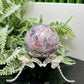 Pegmatite Unicorn Stone Mica Tourmaline Quartz Sphere Crystal Ball 234g 55mm