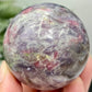 Pegmatite Unicorn Stone Mica Tourmaline Quartz Sphere Crystal Ball 234g 55mm