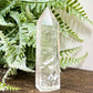 Clear Quartz Tower Top Quality Crystal Generator 42g 70mm