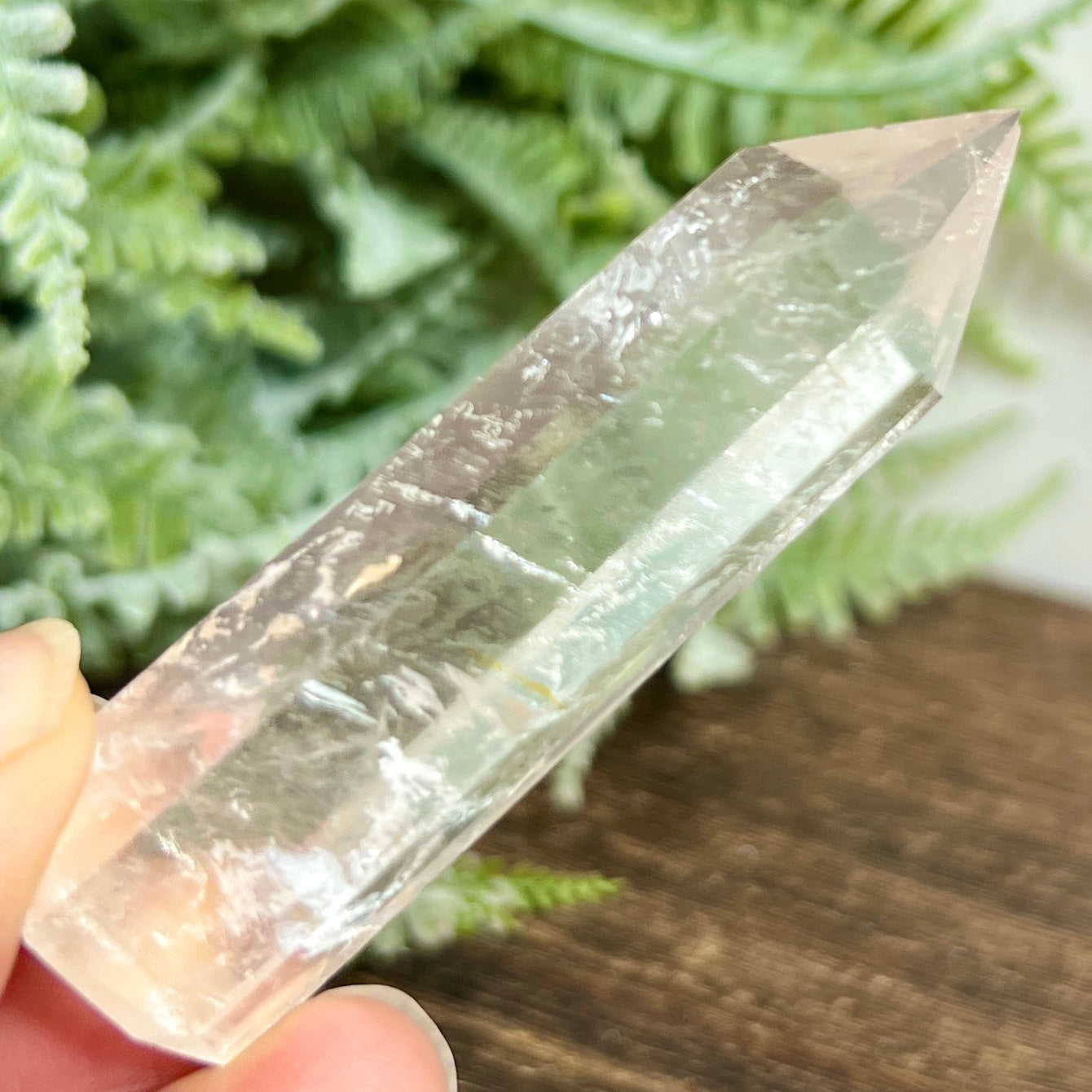 Clear Quartz Tower Top Quality Crystal Generator 42g 70mm