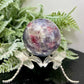 Pegmatite Unicorn Stone Mica Tourmaline Quartz Sphere Crystal Ball 218g 54mm