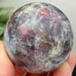 Pegmatite Unicorn Stone Mica Tourmaline Quartz Sphere Crystal Ball 218g 54mm