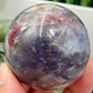 Pegmatite Unicorn Stone Mica Tourmaline Quartz Sphere Crystal Ball 218g 54mm