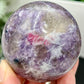 Pegmatite Unicorn Stone Mica Tourmaline Quartz Sphere Crystal Ball 298g 60mm