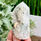 Pyrite Fools Gold in Quartz Calcite Tower Top Quality Crystal Generator 106g 74mm