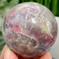 Pegmatite Unicorn Stone Mica Tourmaline Quartz Sphere Crystal Ball 212g 53mm