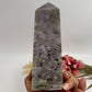 Large Druzy Sphalerite Purple Green Fluorite Tower Crystal Generator