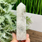 Pyrite Fools Gold in Quartz Jasper Tower Top Quality Crystal Generator 186g 112mm