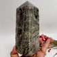 Large Druzy Sphalerite Purple Green Fluorite Tower Crystal Generator