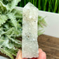 Pyrite Fools Gold in Quartz Tower Top Quality Crystal Generator 138g 99mm