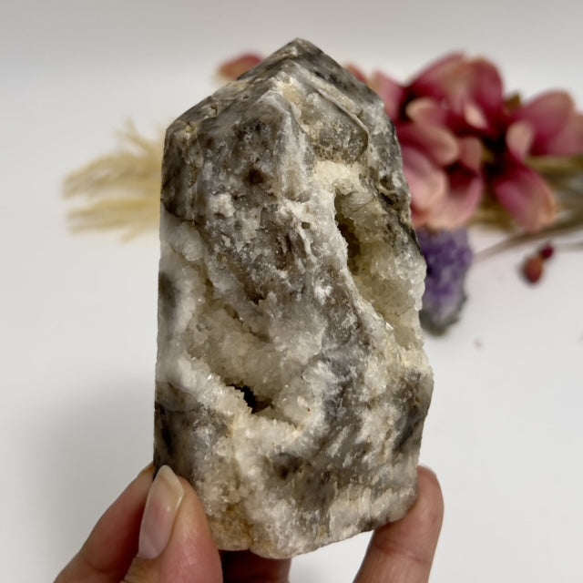 Druzy Sphalerite Quartz Tower Crystal Generator