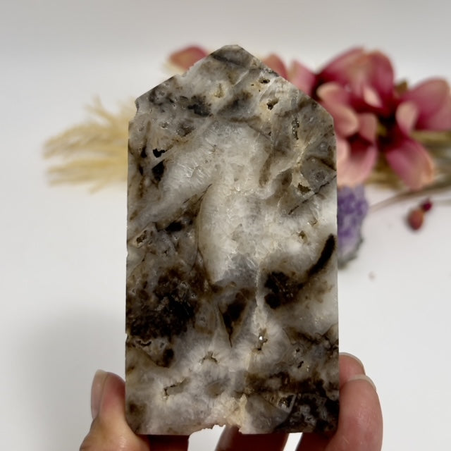 Druzy Sphalerite Quartz Tower Crystal Generator