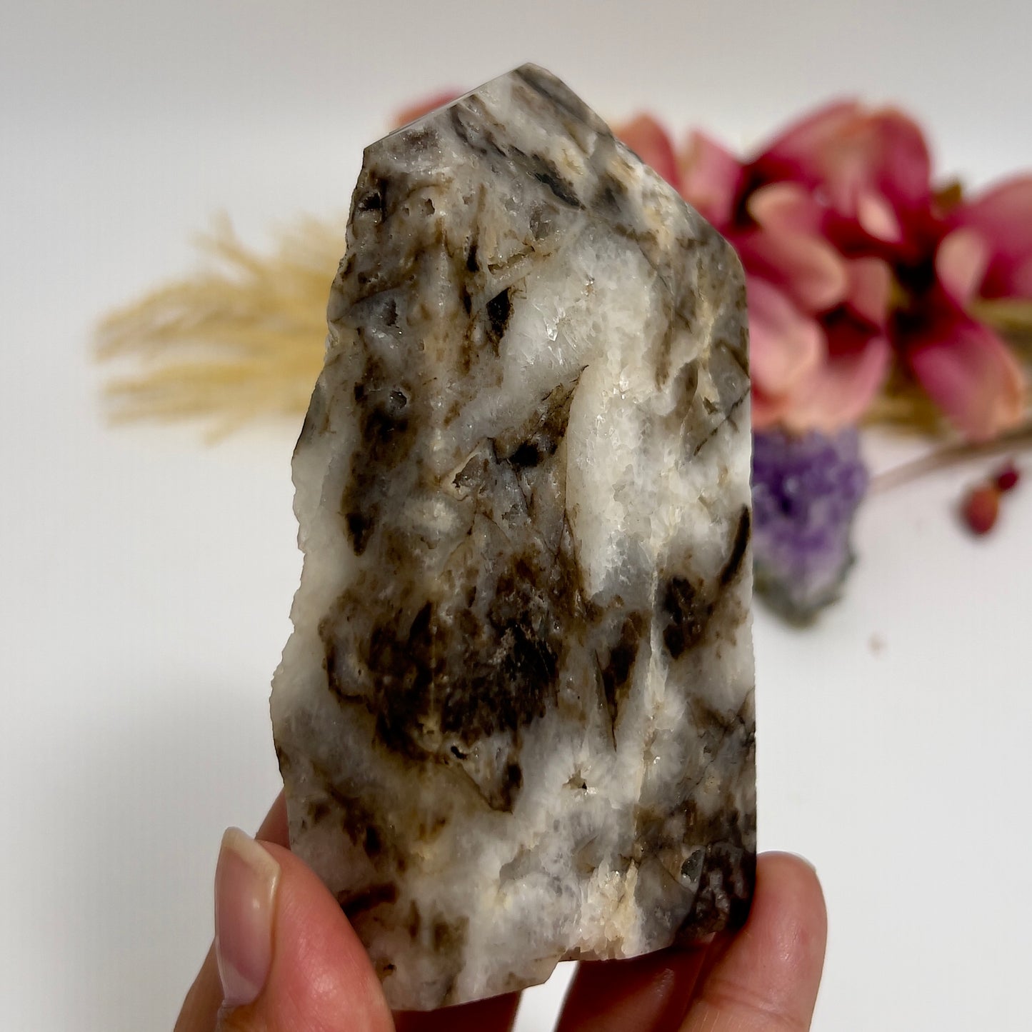 Druzy Sphalerite Quartz Tower Crystal Generator