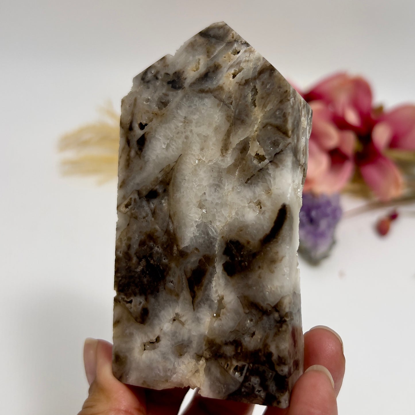 Druzy Sphalerite Quartz Tower Crystal Generator