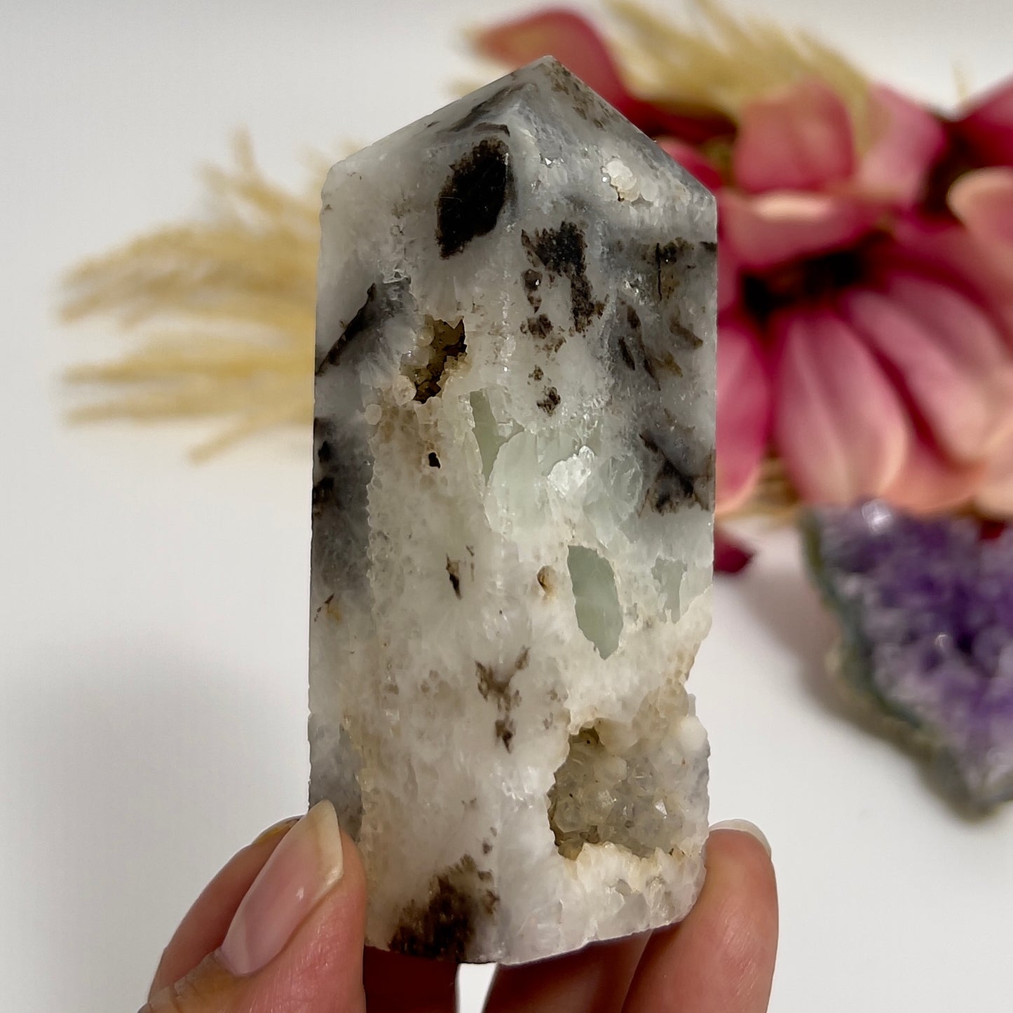 Druzy Sphalerite Quartz Tower Crystal Generator