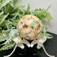 Green Flower Agate Sphere Crystal Ball 190g 53mm