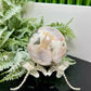 Green Pink Flower Agate Sphere Crystal Ball 286g 60mm