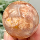 Red Flower Agate Sphere Crystal Ball 170g 51mm