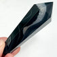 Black Agate Quartz Wand with Stand Healing Crystal Carving