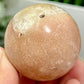 Pink Amethyst with Quartz Sphere Crystal Ball 156g 49mm