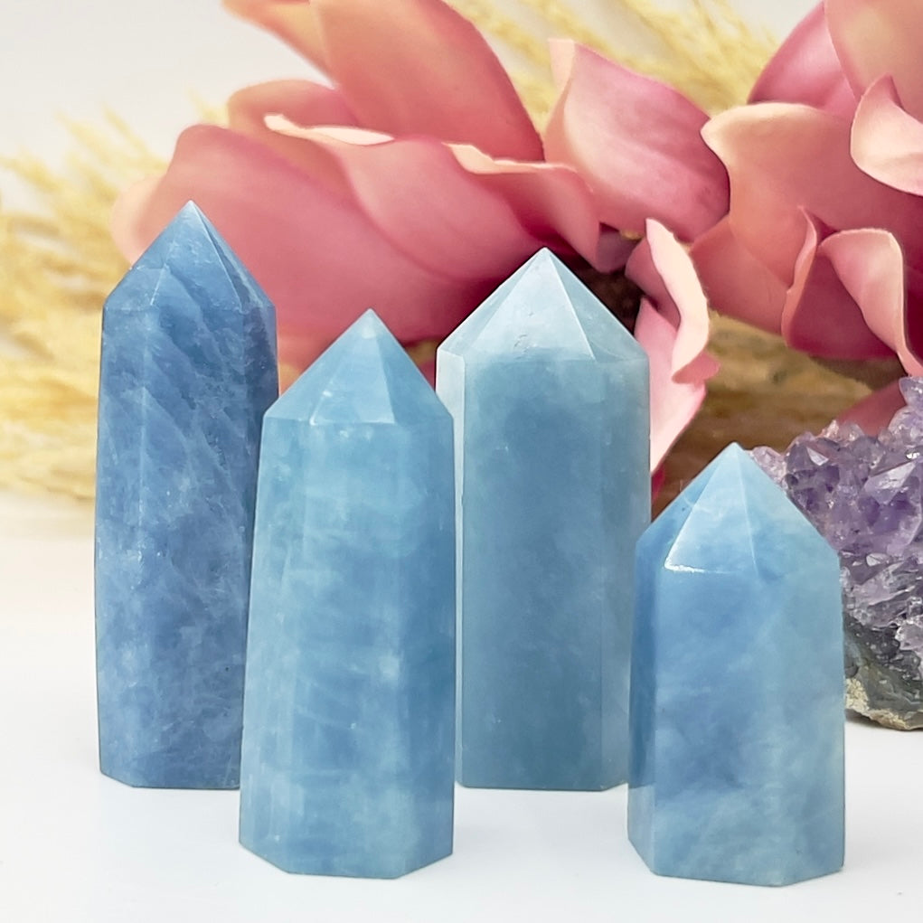 Aquamarine Points Towers Crystal Generators Australian Seller