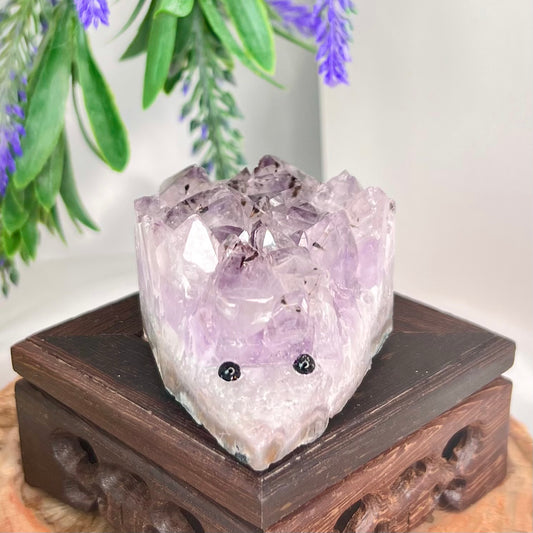 Amethyst Hedgehog Cluster Crystal Animal Australian Seller