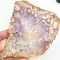 Pink Purple Amethyst Flower Agate Natural Natural Slice with Stand Crystal 265g