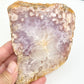 Pink Purple Amethyst Flower Agate Natural Natural Slice with Stand Crystal 265g