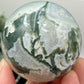 Moss Agate Sphere High Quality Crystal Ball 298g 61mm