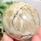 Volcanic Agate Quartz Sphere UV Reactive Healing Crystal Ball 236g 57mm