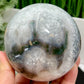 Moss Agate Sphere Large High Quality Crystal Ball 1016g 91mm