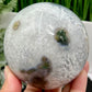 Moss Agate Sphere Large High Quality Crystal Ball 1016g 91mm