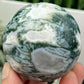 Blue Green Moss Agate Sphere High Quality Crystal Ball 294g 60mm