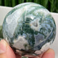 Blue Green Moss Agate Sphere High Quality Crystal Ball 294g 60mm