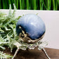 Volcanic Agate Quartz Sphere UV Reactive Healing Crystal Ball 328g 63mm