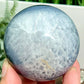 Volcanic Agate Quartz Sphere UV Reactive Healing Crystal Ball 328g 63mm