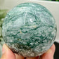 Moss Agate Sphere High Quality Crystal Ball 490g 72mm