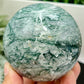 Moss Agate Sphere High Quality Crystal Ball 490g 72mm