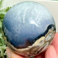 Volcanic Agate Quartz Sphere UV Reactive Healing Crystal Ball 328g 63mm