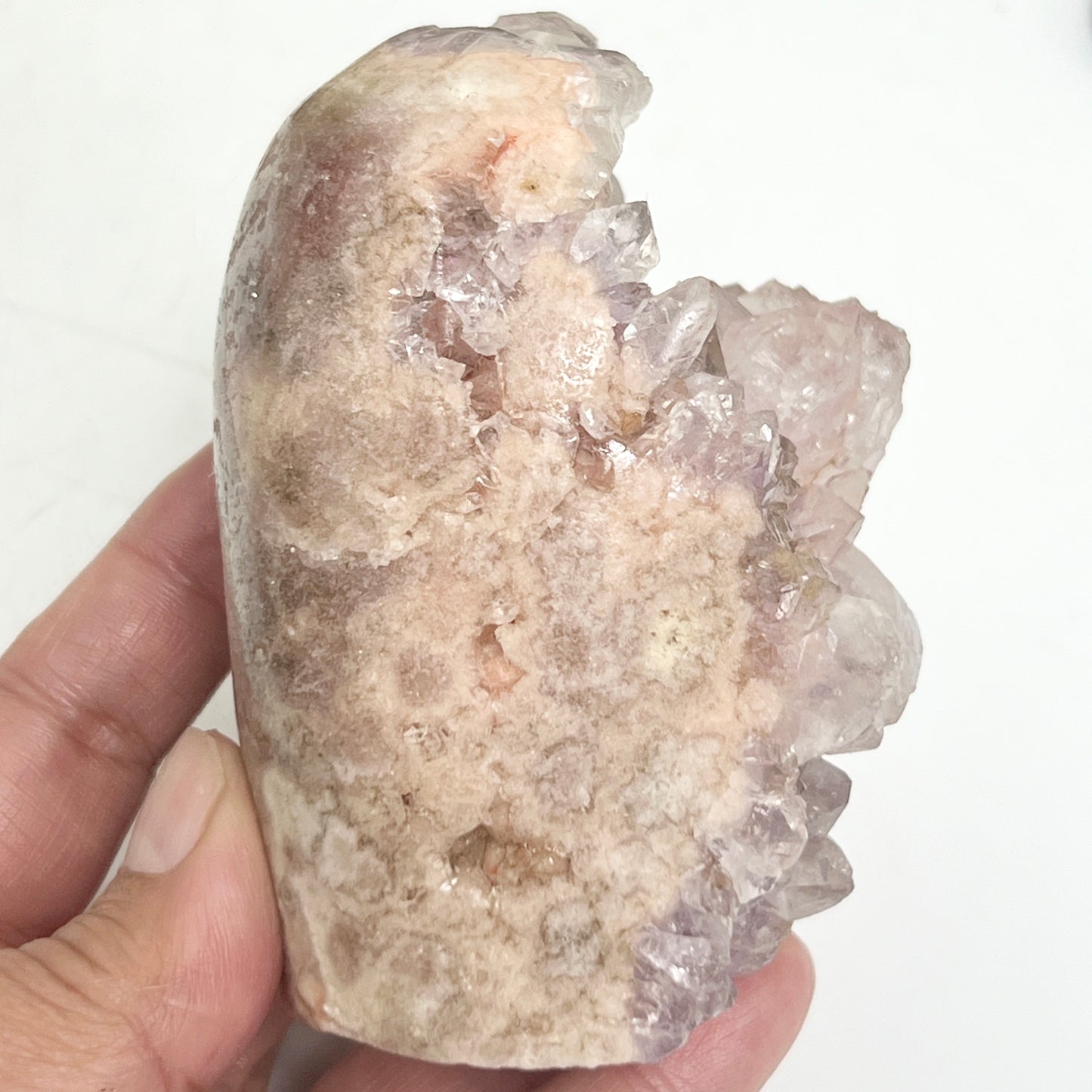 Pink Amethyst Free Form Cluster Healing Natural Crystal 423g