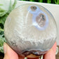 Volcanic Agate Quartz Sphere UV Reactive Healing Crystal Ball 436g 70mm