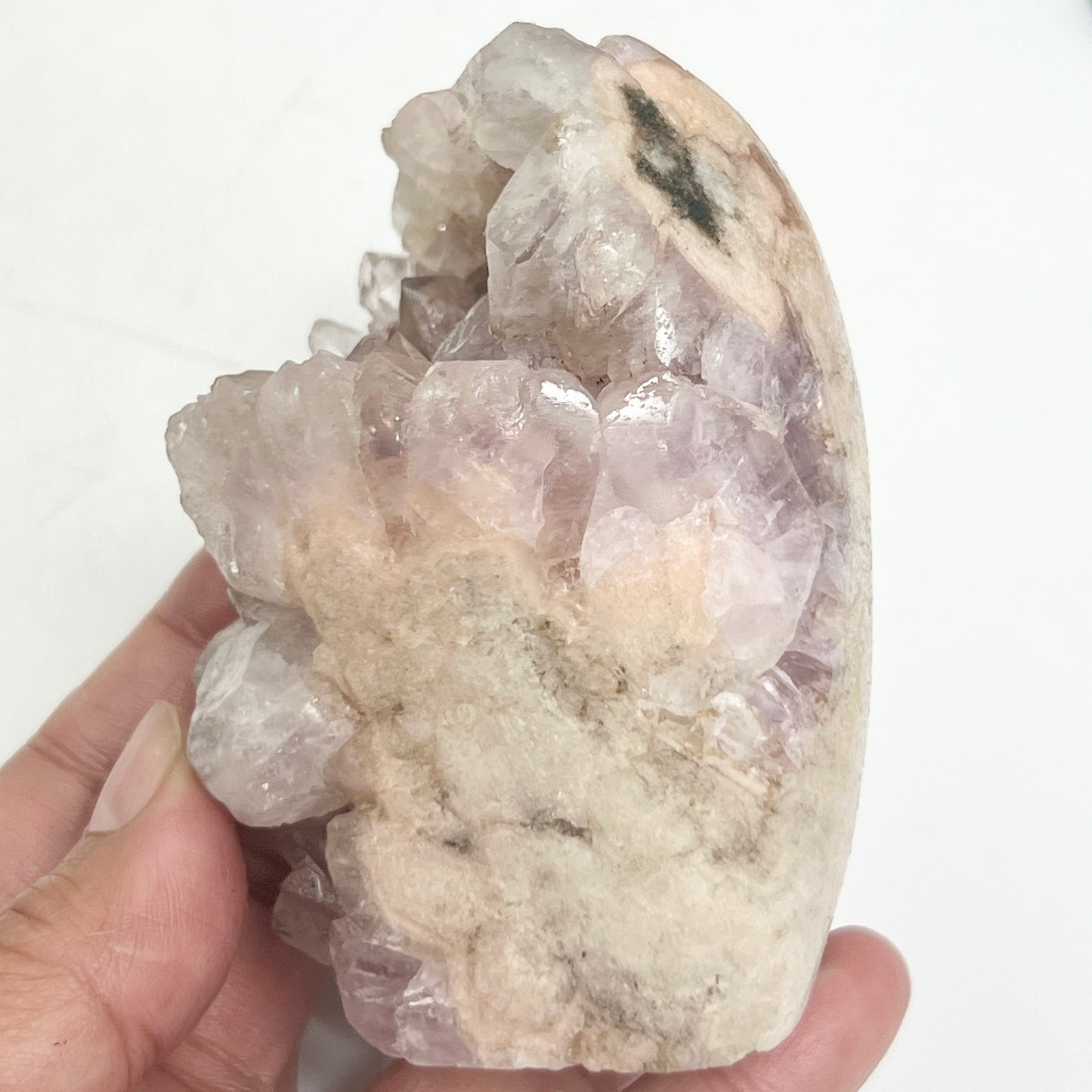 Pink Amethyst Free Form Cluster Healing Natural Crystal 423g