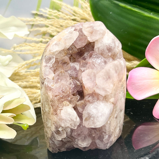 Pink Amethyst Free Form Cluster Healing Natural Crystal 423g