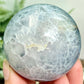 Volcanic Agate Quartz Sphere UV Reactive Healing Crystal Ball 256g 58mm (B)