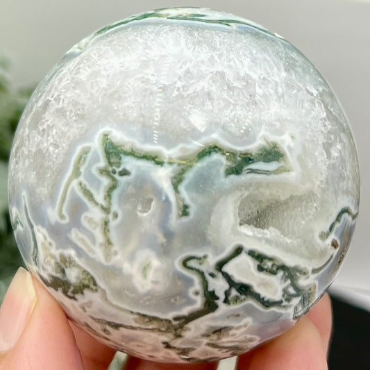 Tree Agate Sphere High Quality Crystal Ball 282g 60mm