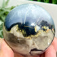 Volcanic Agate Quartz Sphere UV Reactive Healing Crystal Ball 376g 66mm