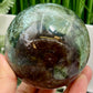 Red Green Moss Agate Quartz Large Sphere High Quality Crystal Ball 600g 77mm