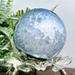 Volcanic Agate Quartz Sphere UV Reactive Healing Crystal Ball 260g 59mm