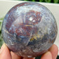 Blue Red Green Moss Agate Quartz Sphere High Quality Crystal Ball 384g 66mm